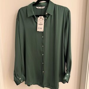 Zara Forest Green Polo Shirt